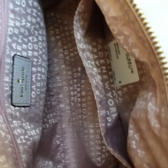 🎁 NEW Kate Spade Leather Dove Gray, Gold Hardware EXCELLENT CONDITION - Picture 7 of 13